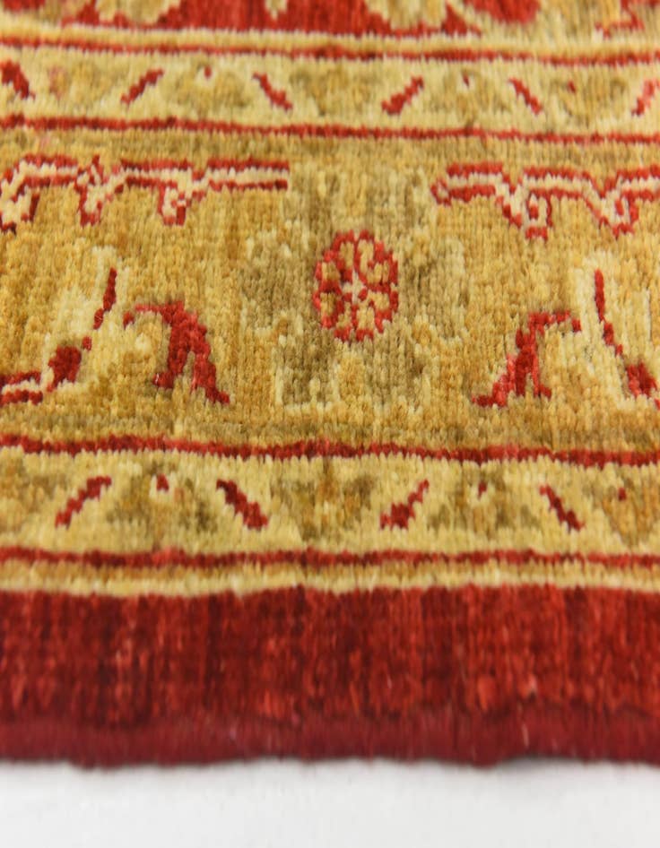 Detail image of  2' 8 x 9' 8  Hand Knotted Peshawar Ziegler Runner Rug