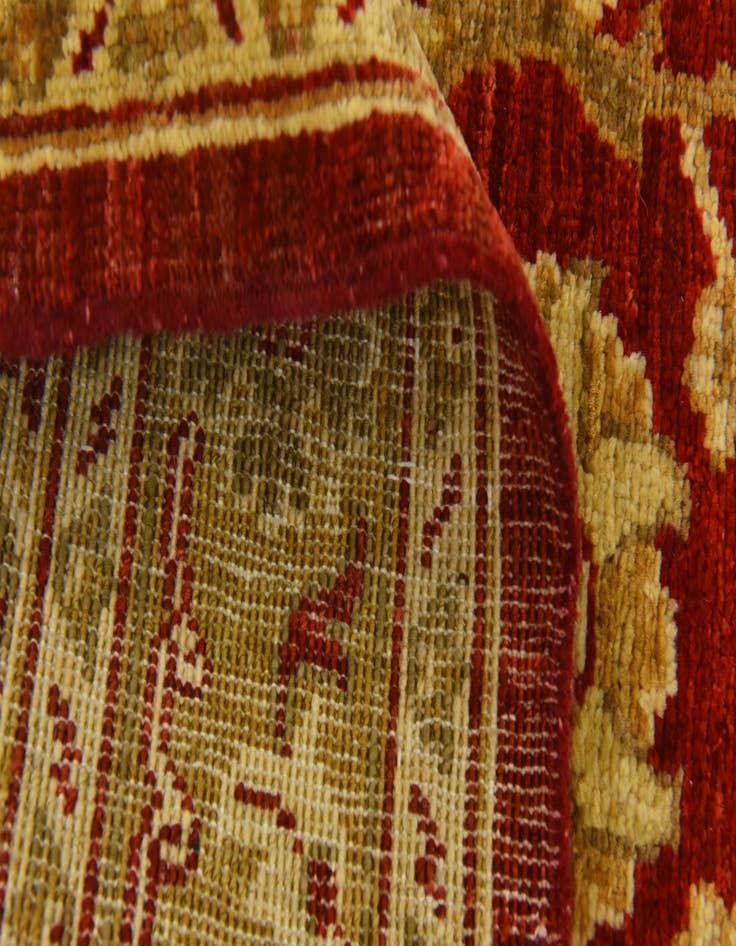 Detail image of  2' 8 x 9' 8  Hand Knotted Peshawar Ziegler Runner Rug
