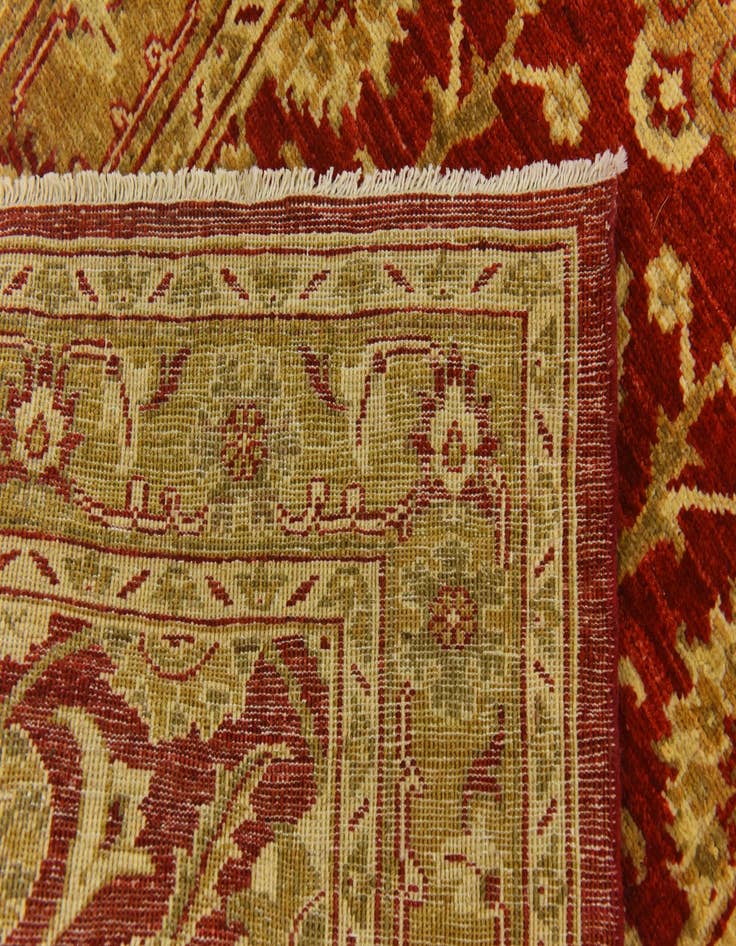 Detail image of  2' 8 x 9' 8  Hand Knotted Peshawar Ziegler Runner Rug