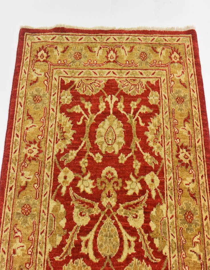 Detail image of  2' 8 x 9' 8  Hand Knotted Peshawar Ziegler Runner Rug