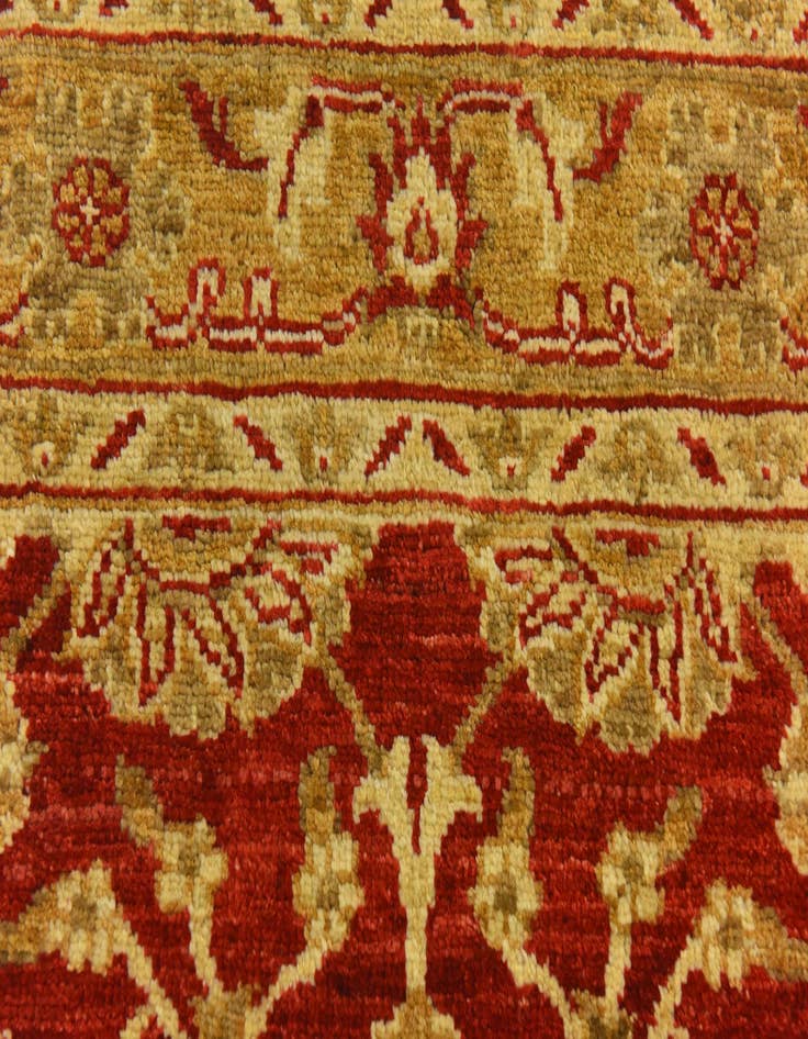 Detail image of  2' 8 x 9' 8  Hand Knotted Peshawar Ziegler Runner Rug