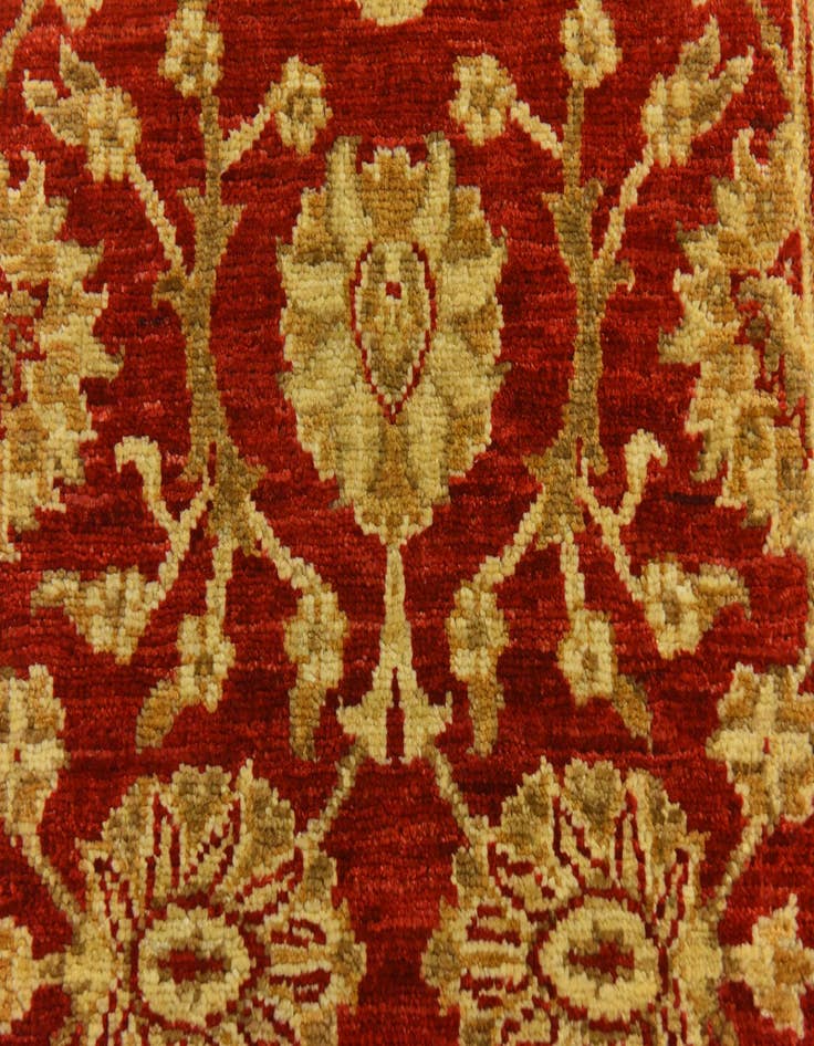Detail image of  2' 8 x 9' 8  Hand Knotted Peshawar Ziegler Runner Rug