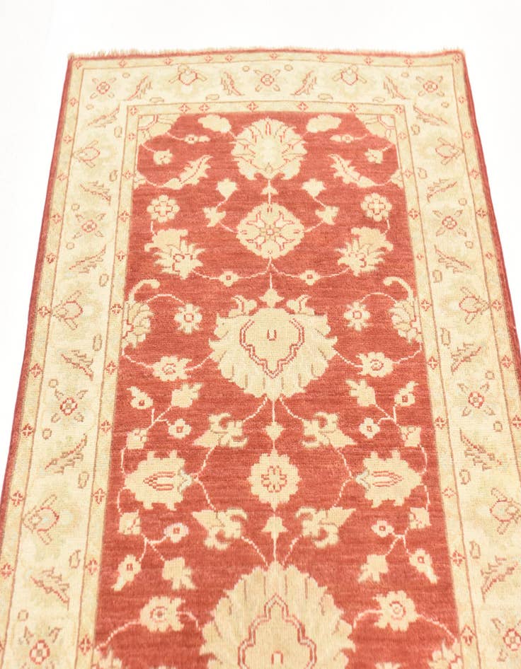 Detail image of  3' x 16' 7  Hand Knotted Peshawar Ziegler Runner Rug