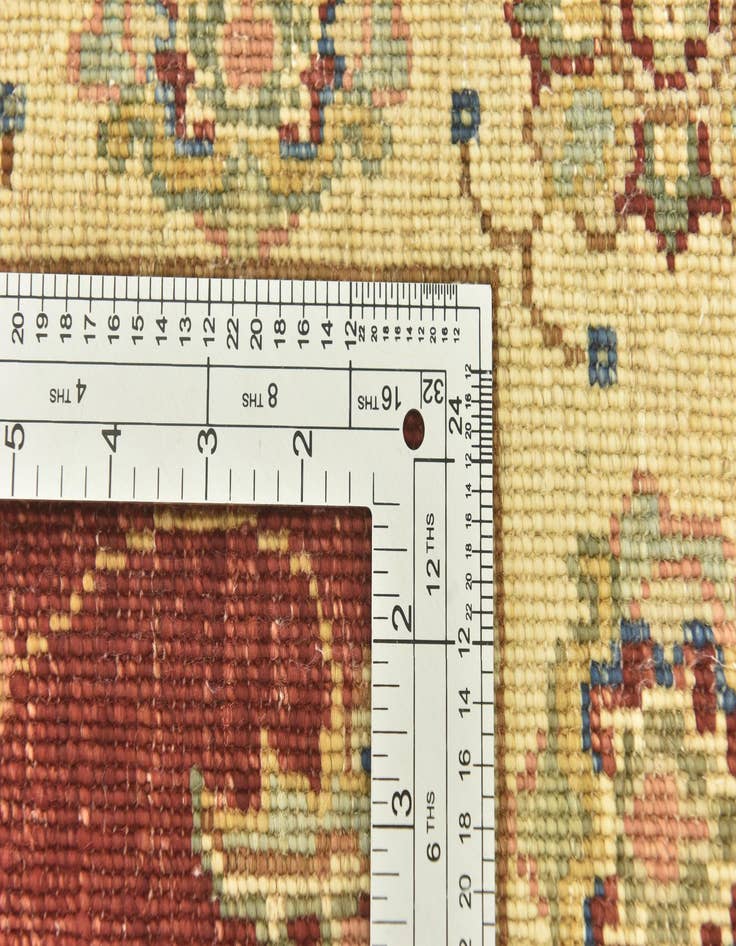 Detail image of  2' x 6' 1  Hand Knotted Peshawar Ziegler Runner Rug