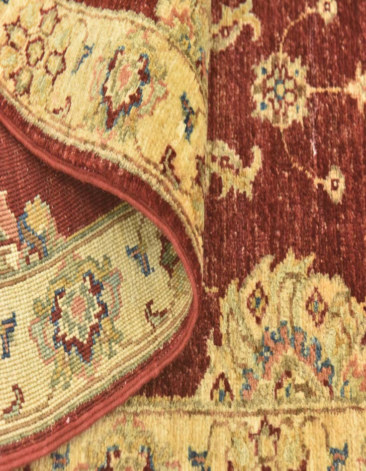 Detail image of  2' x 6' 1  Hand Knotted Peshawar Ziegler Runner Rug