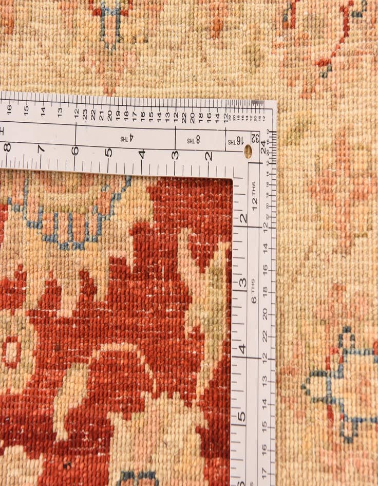 Detail image of  2' 9 x 9' 11  Hand Knotted Peshawar Ziegler Runner Rug