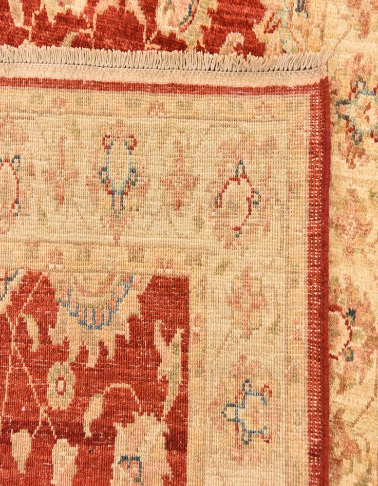 Detail image of  2' 9 x 9' 11  Hand Knotted Peshawar Ziegler Runner Rug