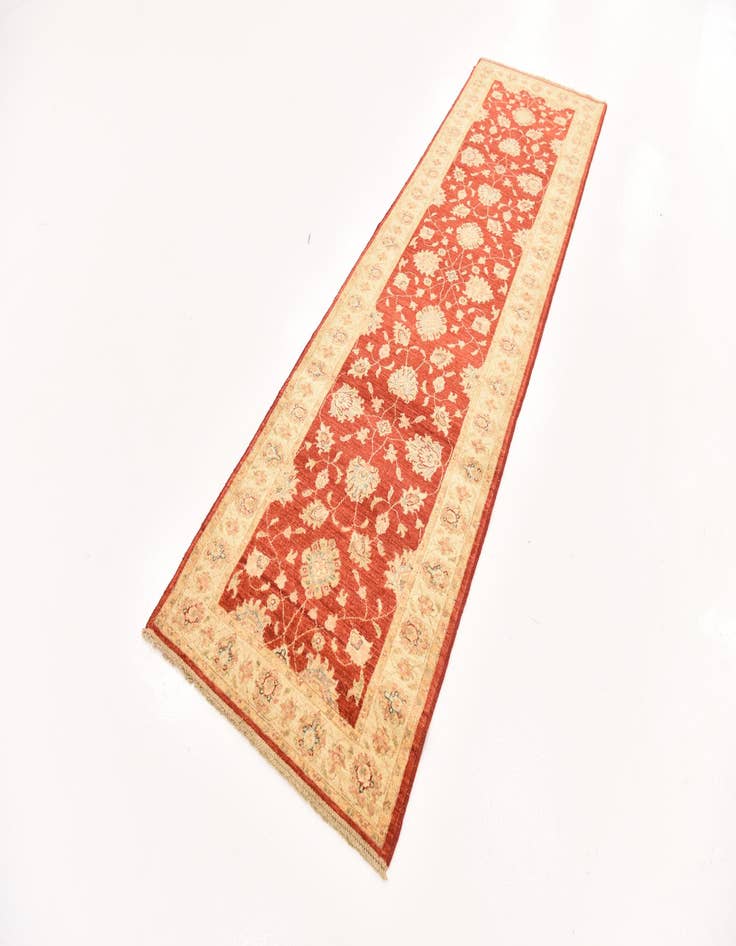 Detail image of  2' 9 x 9' 11  Hand Knotted Peshawar Ziegler Runner Rug