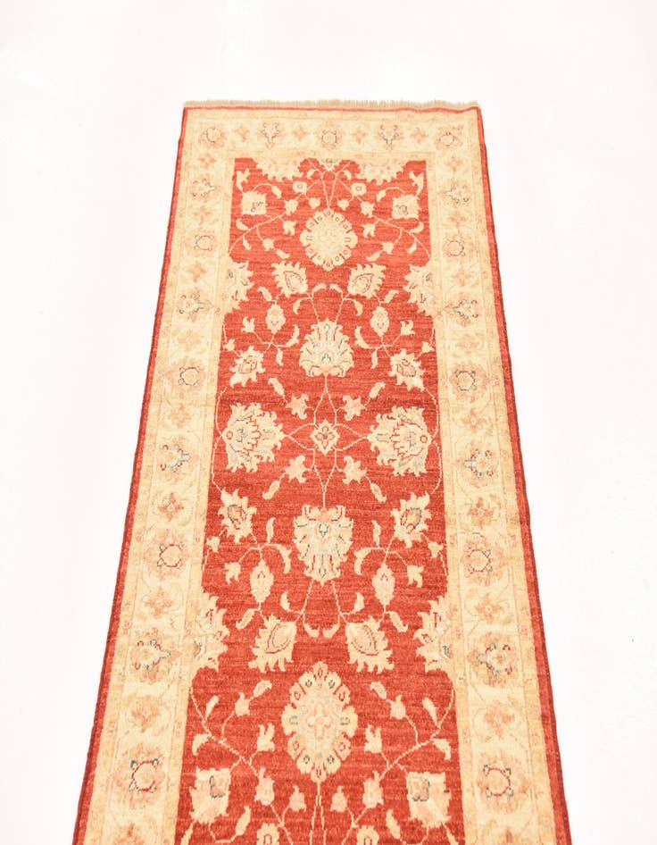 Detail image of  2' 9 x 9' 11  Hand Knotted Peshawar Ziegler Runner Rug