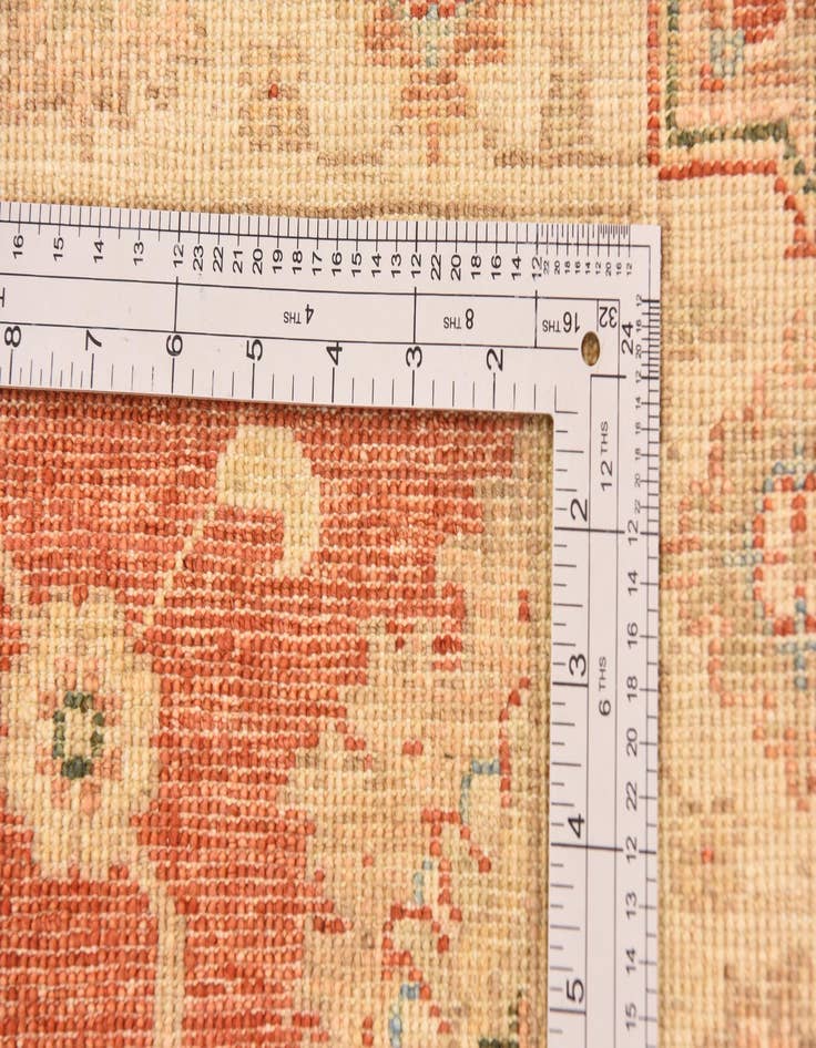 Detail image of  2' 9 x 9' 9  Hand Knotted Peshawar Ziegler Runner Rug