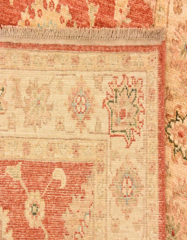 Detail image of  2' 9 x 9' 9  Hand Knotted Peshawar Ziegler Runner Rug