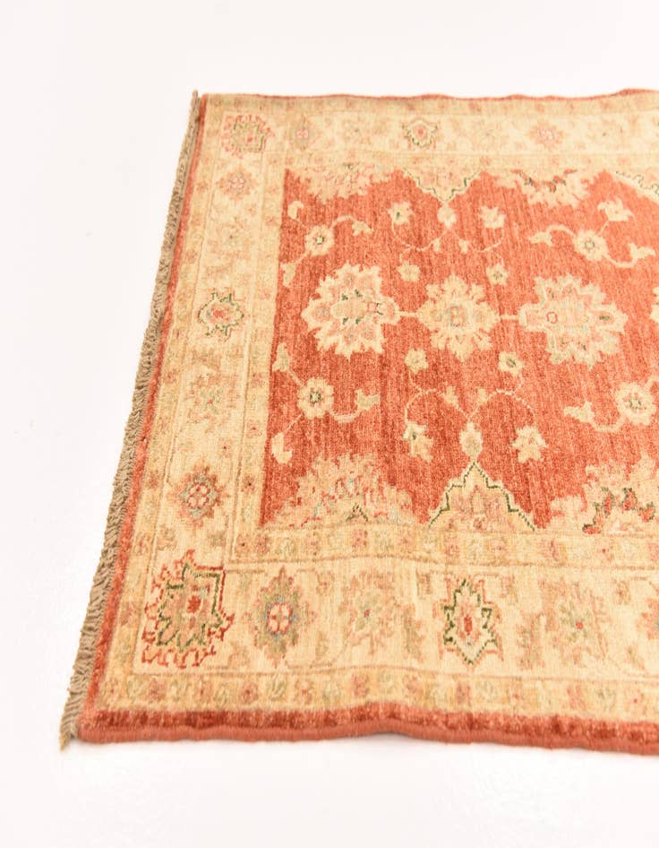 Detail image of  2' 9 x 9' 9  Hand Knotted Peshawar Ziegler Runner Rug