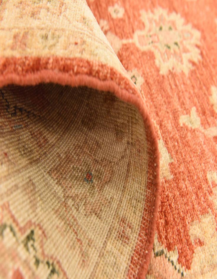 Detail image of  2' 9 x 9' 9  Hand Knotted Peshawar Ziegler Runner Rug