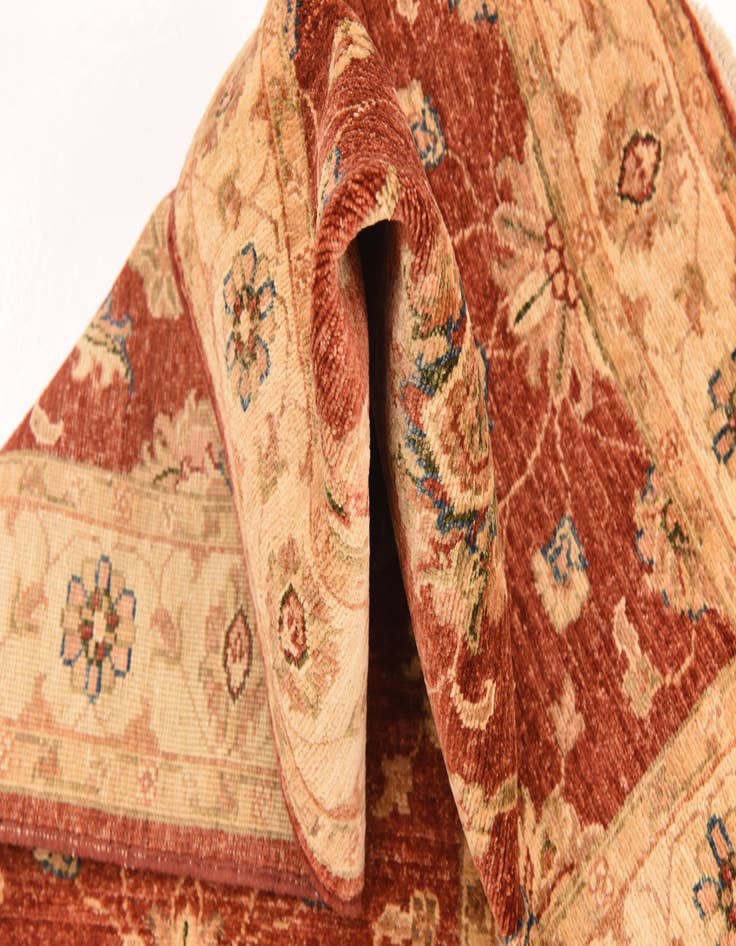 Detail image of  2' 9 x 9' 6  Hand Knotted Peshawar Ziegler Runner Rug