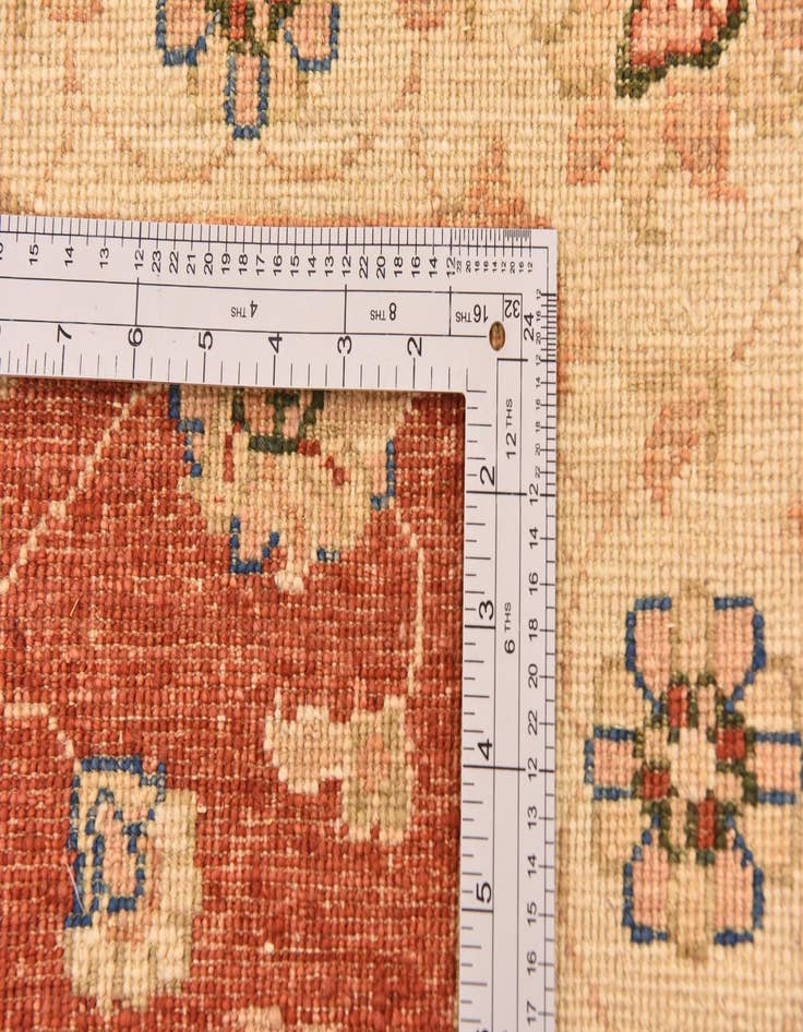 Detail image of  2' 9 x 9' 6  Hand Knotted Peshawar Ziegler Runner Rug