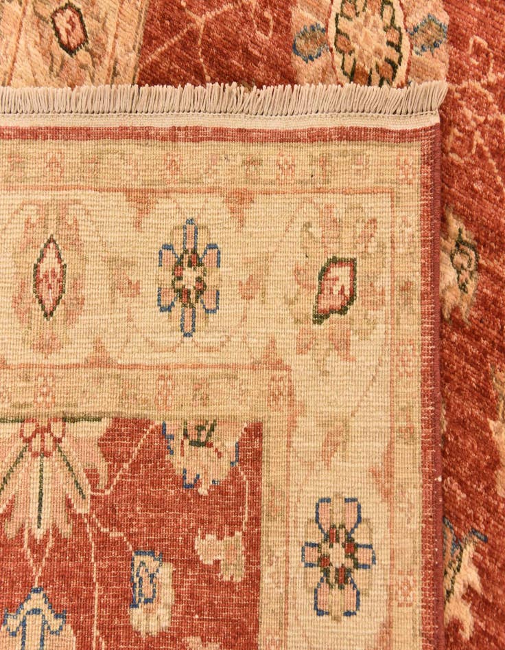 Detail image of  2' 9 x 9' 6  Hand Knotted Peshawar Ziegler Runner Rug