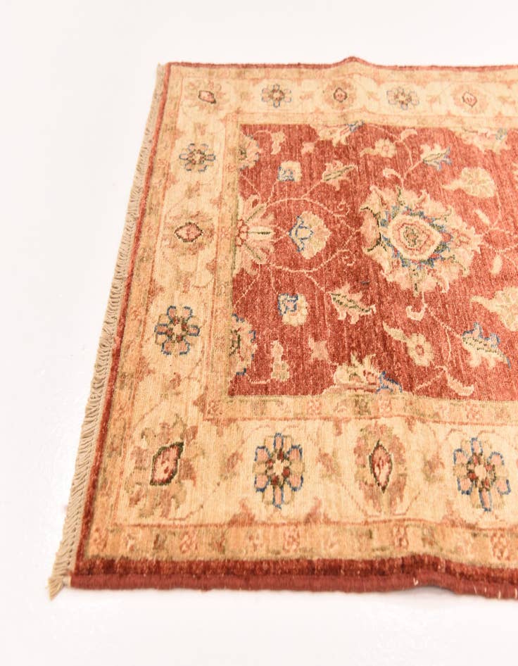 Detail image of  2' 9 x 9' 6  Hand Knotted Peshawar Ziegler Runner Rug