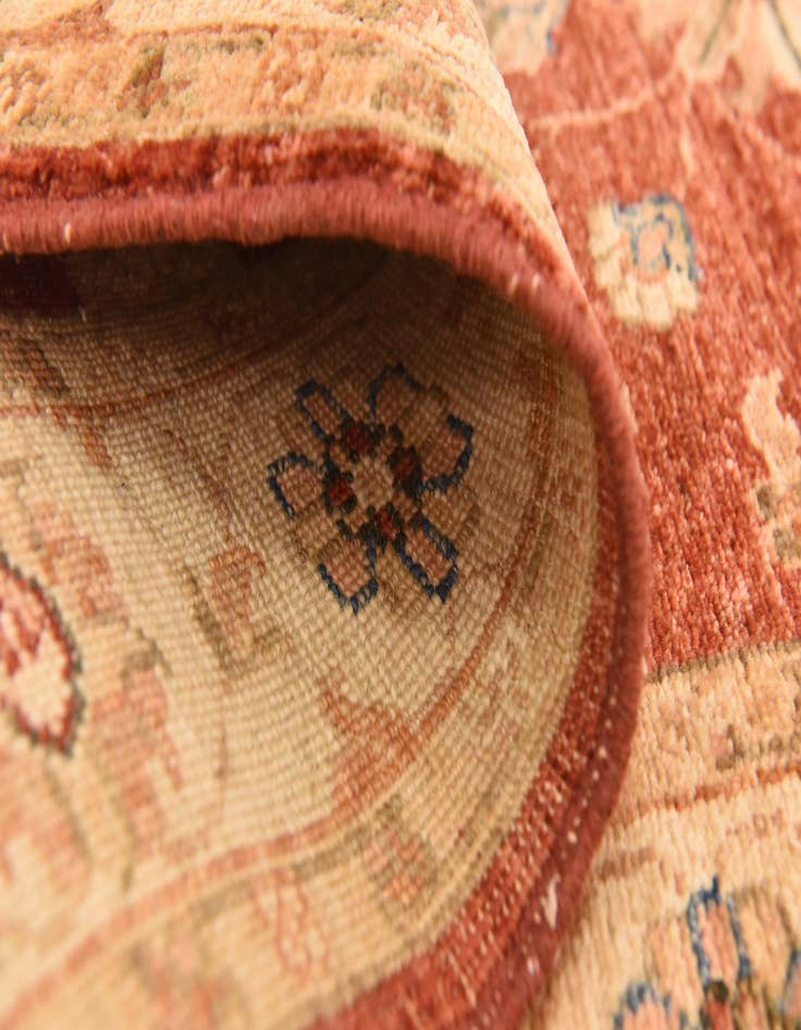 Detail image of  2' 9 x 9' 6  Hand Knotted Peshawar Ziegler Runner Rug