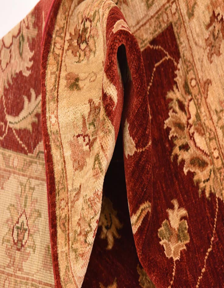 Detail image of  4' 1 x 9' 5  Hand Knotted Peshawar Ziegler Runner Rug