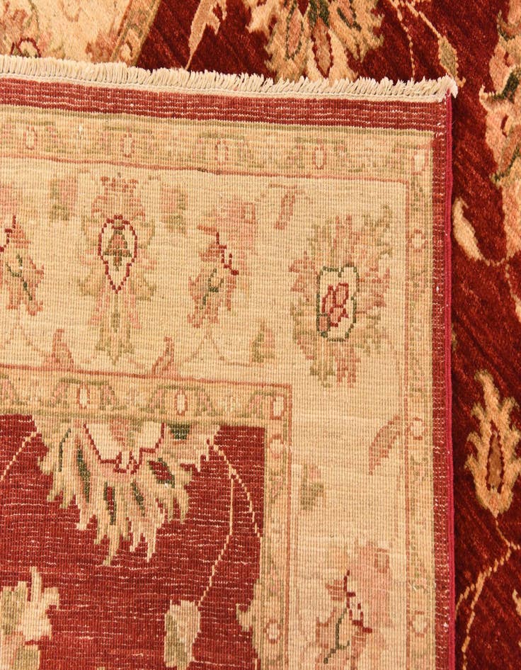 Detail image of  4' 1 x 9' 5  Hand Knotted Peshawar Ziegler Runner Rug