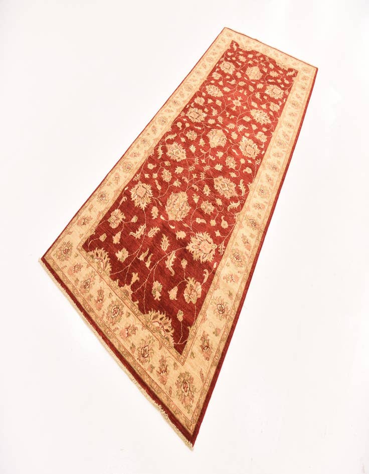 Detail image of  4' 1 x 9' 5  Hand Knotted Peshawar Ziegler Runner Rug