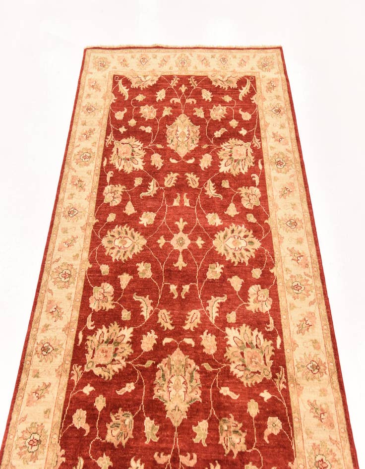 Detail image of  4' 1 x 9' 5  Hand Knotted Peshawar Ziegler Runner Rug