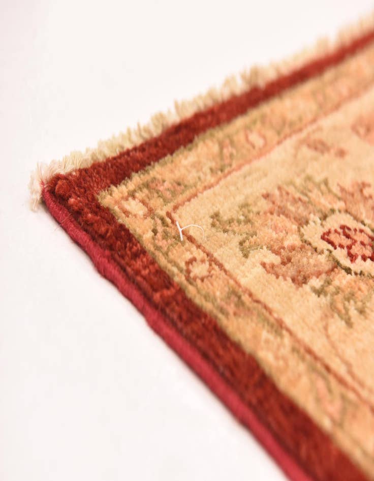 Detail image of  4' 1 x 9' 5  Hand Knotted Peshawar Ziegler Runner Rug
