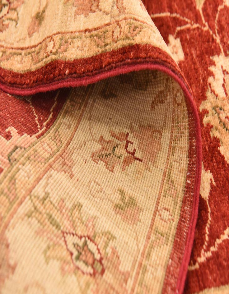 Detail image of  4' 1 x 9' 5  Hand Knotted Peshawar Ziegler Runner Rug