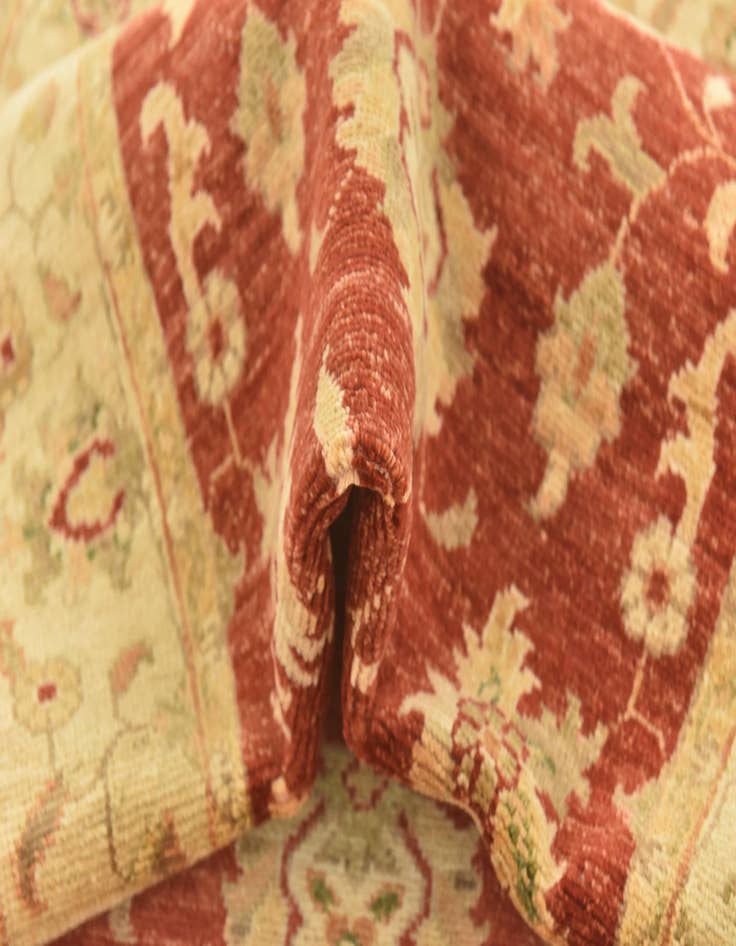 Detail image of  2' 8 x 9' 8  Hand Knotted Peshawar Ziegler Runner Rug