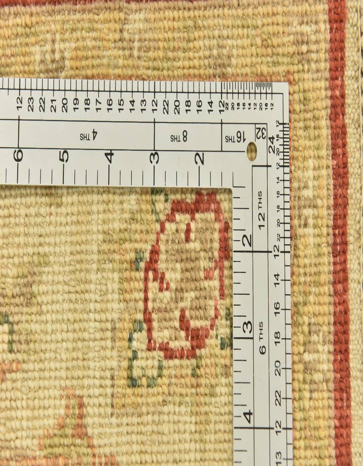 Detail image of  2' 8 x 9' 8  Hand Knotted Peshawar Ziegler Runner Rug