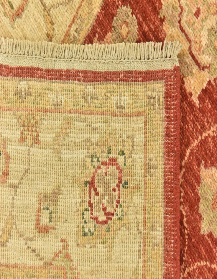Detail image of  2' 8 x 9' 8  Hand Knotted Peshawar Ziegler Runner Rug