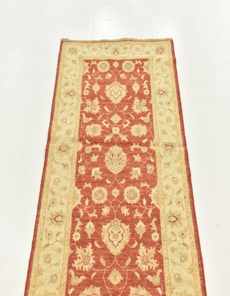 Detail image of  2' 8 x 9' 8  Hand Knotted Peshawar Ziegler Runner Rug