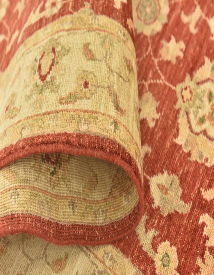 Detail image of  2' 8 x 9' 8  Hand Knotted Peshawar Ziegler Runner Rug