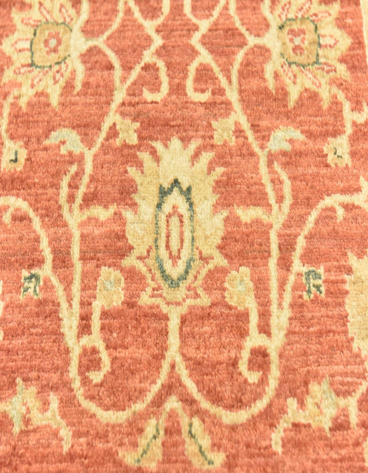 Detail image of  2' 9 x 9' 3  Hand Knotted Peshawar Ziegler Runner Rug