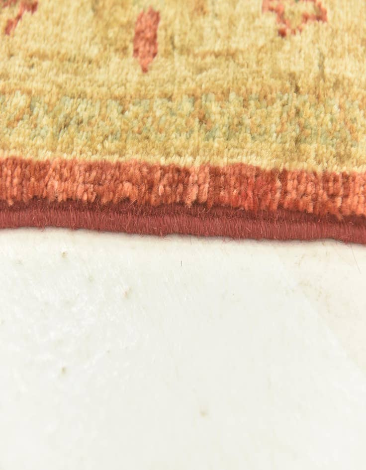 Detail image of  2' 9 x 9' 3  Hand Knotted Peshawar Ziegler Runner Rug