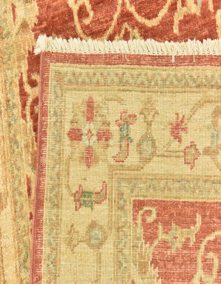 Detail image of  2' 8 x 9' 5  Hand Knotted Peshawar Ziegler Runner Rug