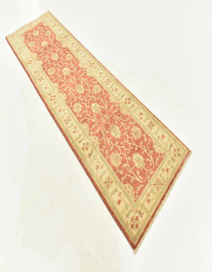 Detail image of  2' 8 x 9' 5  Hand Knotted Peshawar Ziegler Runner Rug