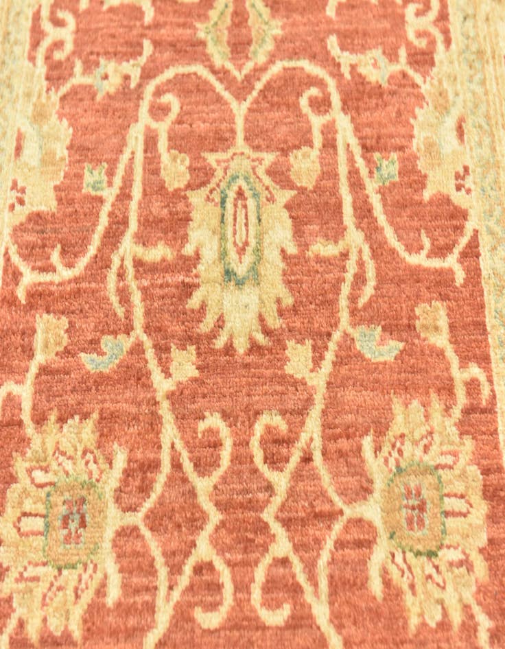 Detail image of  2' 8 x 9' 5  Hand Knotted Peshawar Ziegler Runner Rug