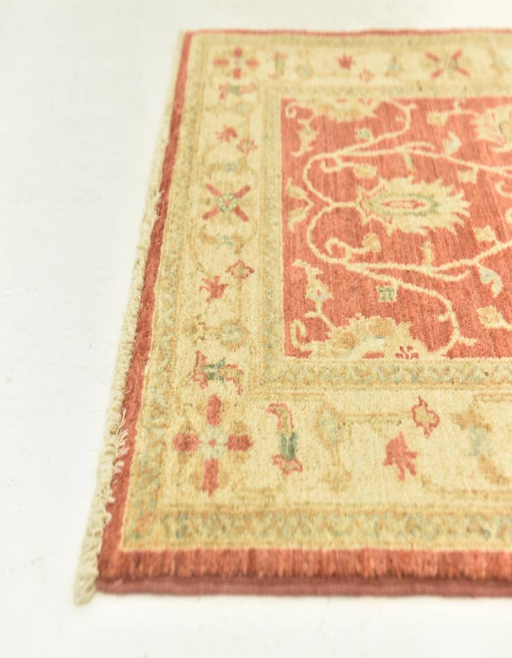 Detail image of  2' 8 x 9' 5  Hand Knotted Peshawar Ziegler Runner Rug
