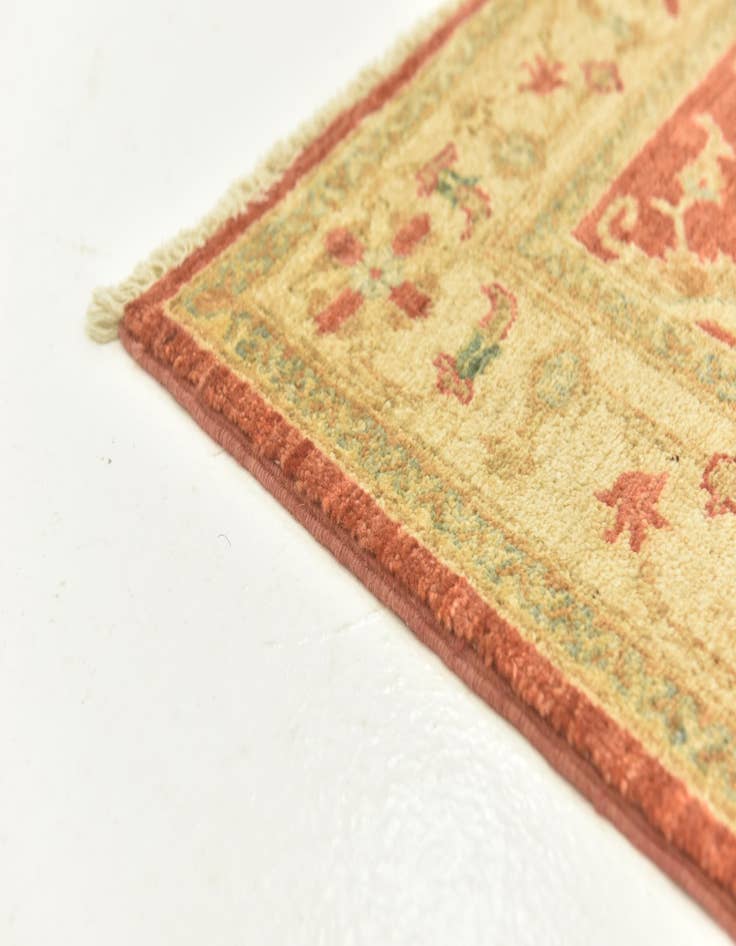 Detail image of  2' 8 x 9' 5  Hand Knotted Peshawar Ziegler Runner Rug