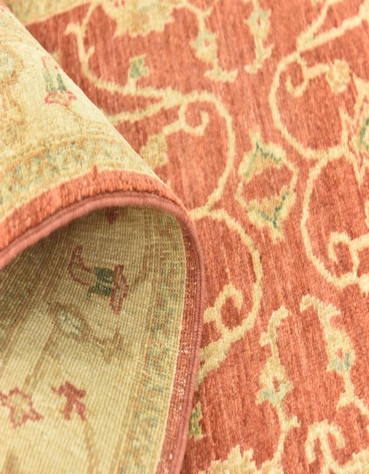 Detail image of  2' 8 x 9' 5  Hand Knotted Peshawar Ziegler Runner Rug
