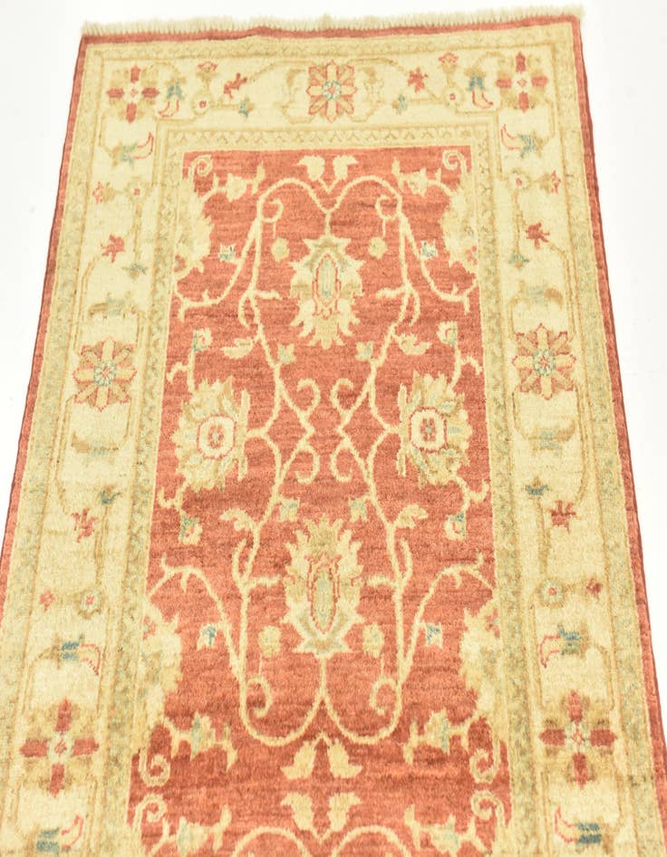 Detail image of  2' 9 x 9' 8  Hand Knotted Peshawar Ziegler Runner Rug