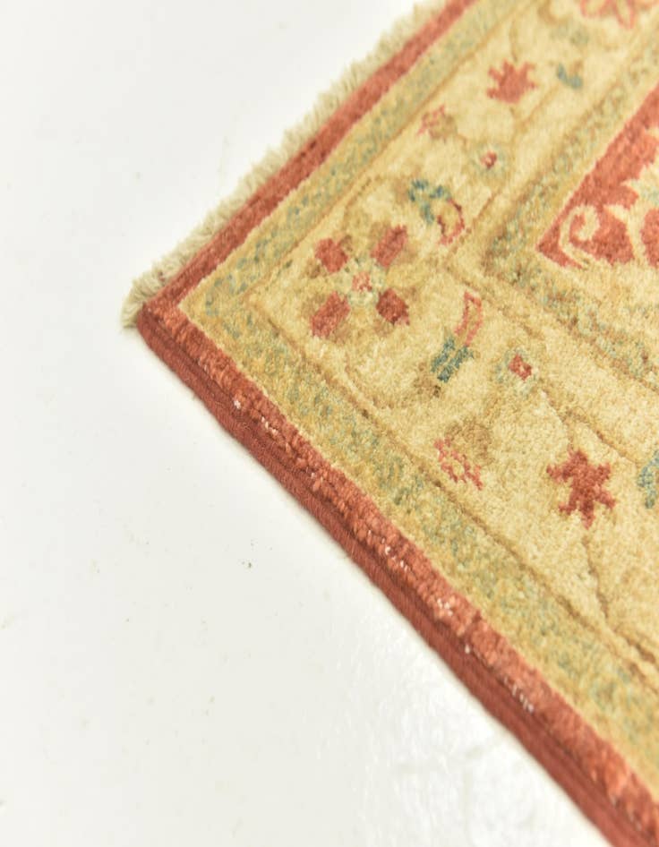 Detail image of  2' 9 x 9' 8  Hand Knotted Peshawar Ziegler Runner Rug