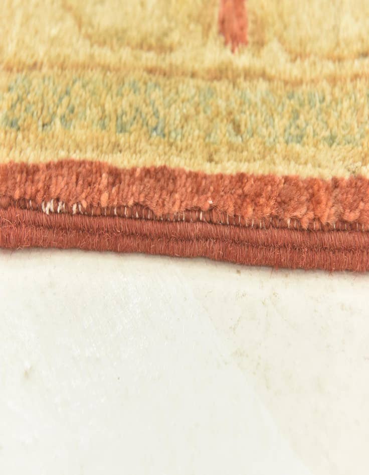 Detail image of  2' 9 x 9' 9  Hand Knotted Peshawar Ziegler Runner Rug