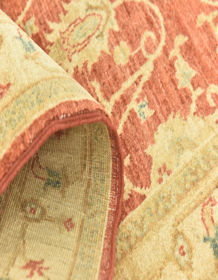 Detail image of  2' 9 x 9' 9  Hand Knotted Peshawar Ziegler Runner Rug