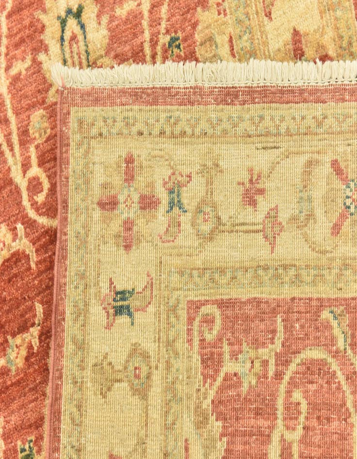 Detail image of  2' 8 x 9' 2  Hand Knotted Peshawar Ziegler Runner Rug