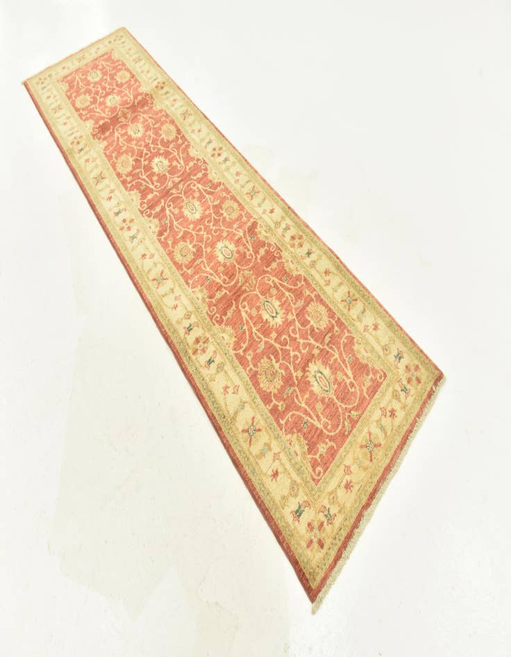 Detail image of  2' 8 x 9' 2  Hand Knotted Peshawar Ziegler Runner Rug