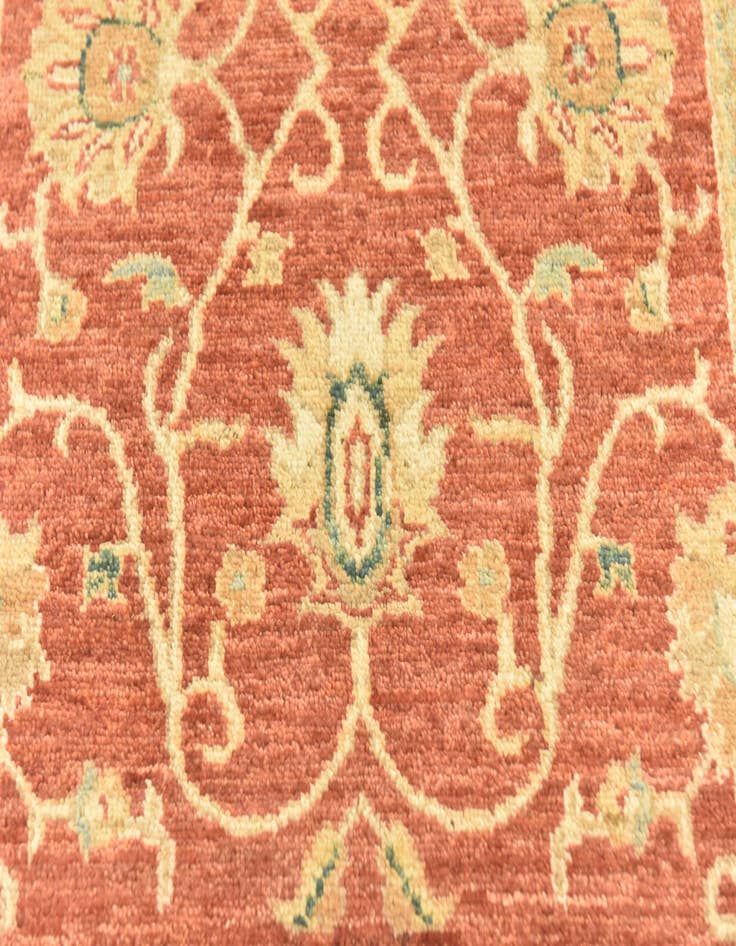 Detail image of  2' 8 x 9' 2  Hand Knotted Peshawar Ziegler Runner Rug