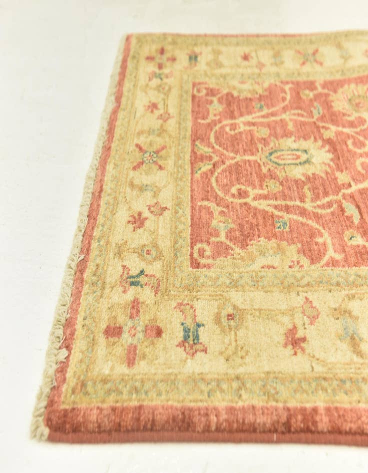 Detail image of  2' 8 x 9' 2  Hand Knotted Peshawar Ziegler Runner Rug