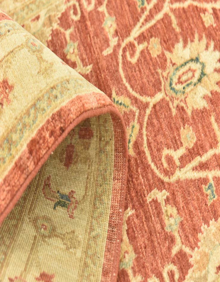 Detail image of  2' 8 x 9' 2  Hand Knotted Peshawar Ziegler Runner Rug